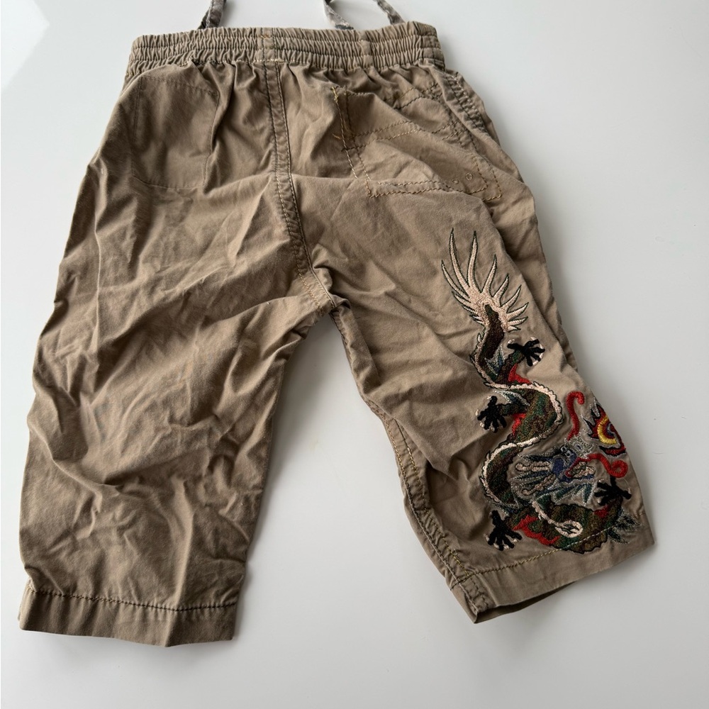 Baby Maharishi Olive Green Pants with Embroidery